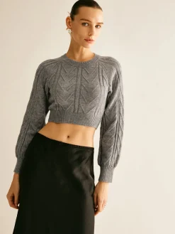 Clearance Backless Crop Tie Sweater Knitwear|Tops