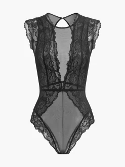Sale Backless Lace Bodysuit Bodysuits|Matching Sets