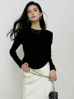 Outlet Backless Lace Up Long Sleeve Blouse Blouses & Shirts