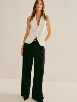 Outlet Backless Lapel Halter Blouse Blouses & Shirts|Tops