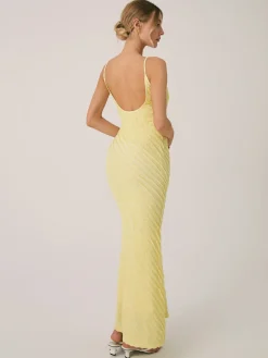 Hot Backless Plain Cami Midi Dress Casual Dresses|Cocktail & Party Dresses