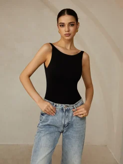 Outlet Backless Sleeveless Bodysuit Bodysuits|Bodysuits