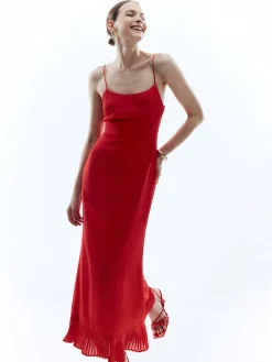 Discount Backless Sleeveless Solid Long Dress Cocktail & Party Dresses|Summer Dresses