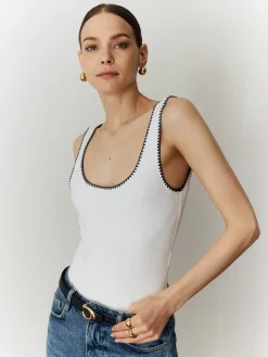 Clearance Backless Slim Low Cut Bodysuit Bodysuits|Bodysuits