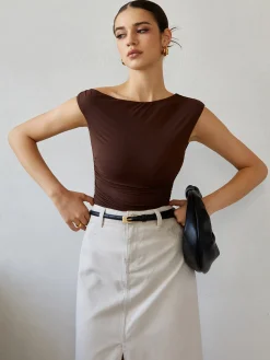 Sale Backless Tie Back T-Shirt T-shirts|Tops
