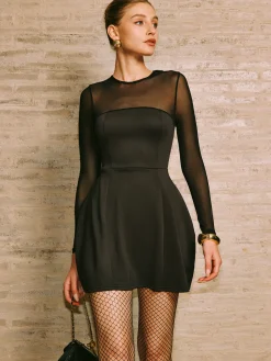 Best Backless Zipper Panel Short Dress Dresses