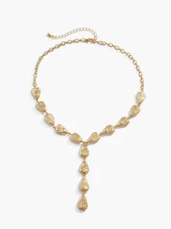 Discount Baroque Beaded Y-Shape Pendant Necklace Necklaces|Accessories