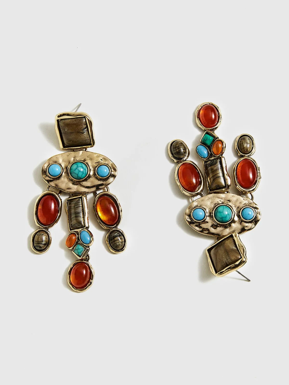 Best Baroque Colorful Gemstones Pendant Earrings Earrings|Accessories