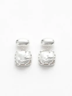 Baroque Pearl Pendant Earrings Earrings|Accessories