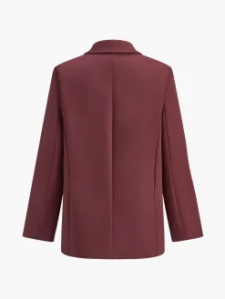 Sale Basic Piping Button Blazer Outerwear|Blazers