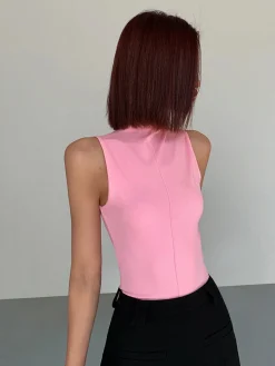 Outlet Basic Snug Turtleneck Tank Top Tank Tops & Camis|Tops