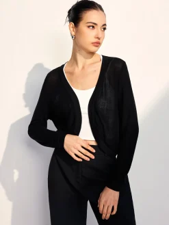 Discount Bat Sleeve Hollow Cardigan Cardigans|Sweaters & Cardigans