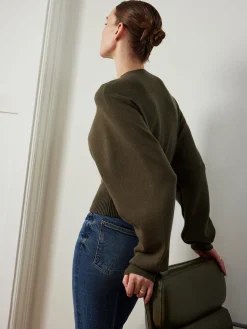 Hot Batwing Sleeve Cinched Sweater Sweater Tops|Sweaters & Cardigans