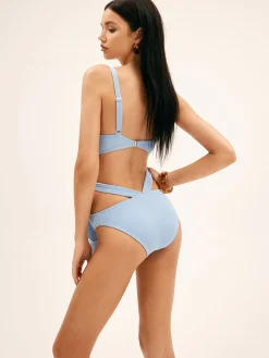 Hot Beaded Cutout Underwire One Piece Swimsuit Swimwear|Tops