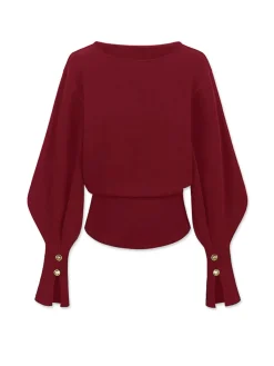 Bell Sleeve Cinched Sweatshirt Sweatshirts & Hoodies|Tops