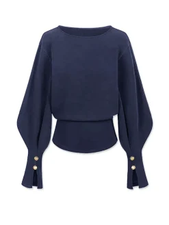Bell Sleeve Cinched Sweatshirt Sweatshirts & Hoodies|Tops