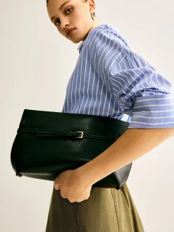 New Belt-Decor Compartment Clutch Bag Bags|Accessories