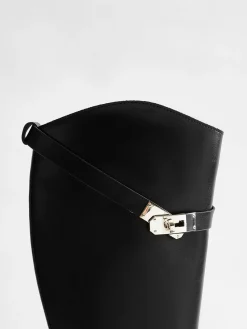 New Belted Knee-High Knight Boots Shoes|Accessories