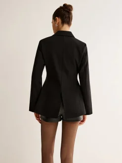 Clearance Belted Pockets Blazer Outerwear|Blazers