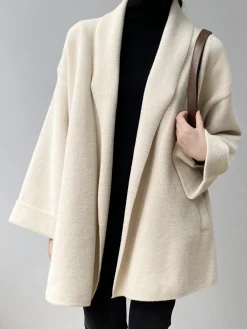 Online Belted Soft Women Faux Fur Coat Outerwear|Coats