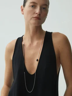 New Black Onyx Beaded Necklace Necklaces|Accessories