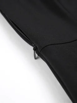 Sale Blazer V-Neck Buttoned Short Dress Black Dresses|Casual Dresses