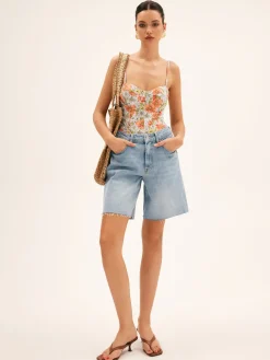 New Blooming Floral One Piece Swimsuit Swimwear|Tops