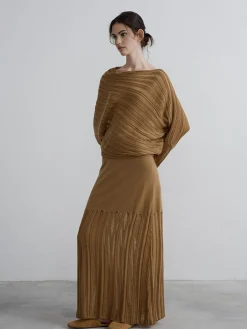 New Boheme Asymmetrical Neck Loose Sweater Sweater Tops|Sweaters & Cardigans