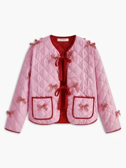 Sale Boheme Bow Decor Jacket Outerwear|Tops