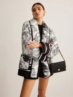 Hot Boheme Contrast Binding Lapel Winter Coat Outerwear|Coats