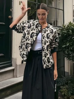 Clearance Boheme Crew Neck Winter Coat Outerwear|Coats