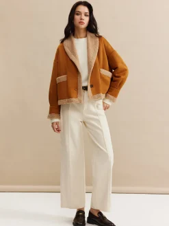 Discount Boheme Minky Lined Suede Jacket Outerwear|Jackets