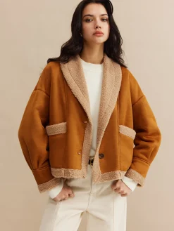 Discount Boheme Minky Lined Suede Jacket Outerwear|Jackets