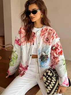 Clearance Boheme Printed Breasted Jacket Outerwear|Jackets