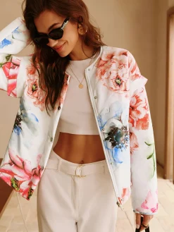 Clearance Boheme Printed Breasted Jacket Outerwear|Jackets