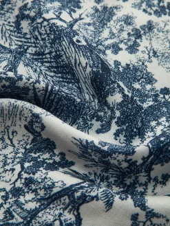 Boheme Printed Elastic Waist Pants Pants
