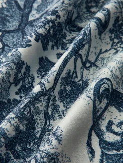 Boheme Printed Elastic Waist Pants Pants