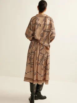 New Boheme Printed Midi Skirt Without Belt Skirts|Matching Sets