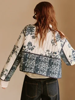 Online Boheme Printed Piping Cozy Jacket Outerwear|Jackets