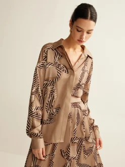 Outlet Boheme Printed Polo Shirt Blouses & Shirts|Matching Sets