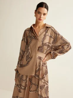 Outlet Boheme Printed Polo Shirt Blouses & Shirts|Matching Sets