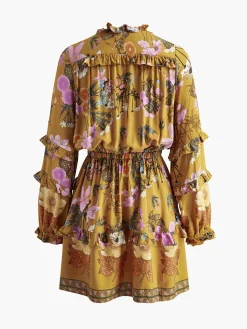 Clearance Boheme Printed Ruffle Cozy Dress Vacation Dresses|Short Dresses