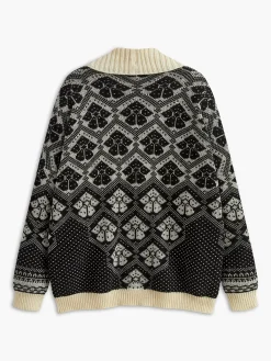 Hot Boheme Printed V-Neck Cardigan Cardigans|Sweaters & Cardigans