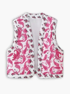 New Boheme Printed Warm Vest Outerwear|Vests