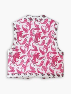 New Boheme Printed Warm Vest Outerwear|Vests