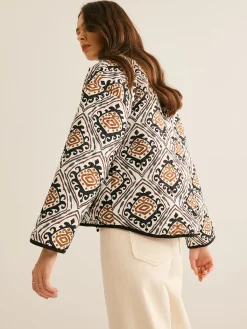 Hot Boheme Printed Winter Coat Outerwear|Coats