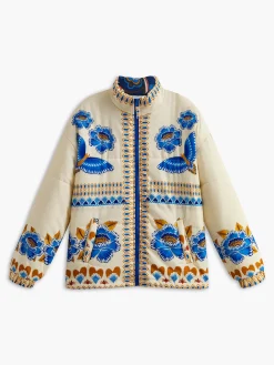Boheme Printed Zipper Winter Coat Outerwear|Coats