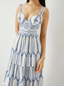 Hot Boho Printed Flowy Tank Long Dress Vacation Dresses|Summer Dresses