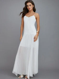 Discount Boho Vacation Long Dress White Dresses|Black Dresses