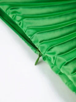 Online Bold In Pleat Satin Cutout Long Dress Casual Dresses|Cocktail & Party Dresses